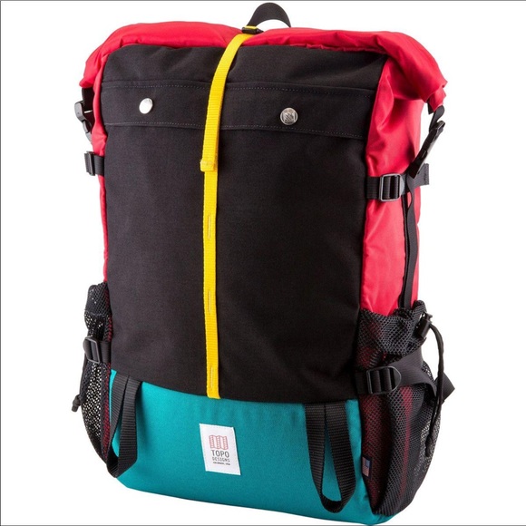 topo designs Handbags - Topo Designs Mountain Roll top red Back pack